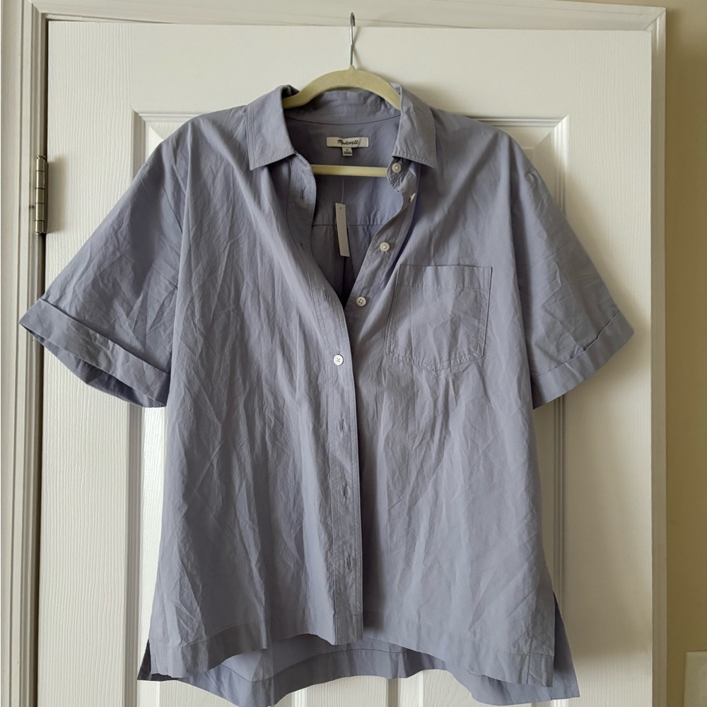 Periwinkle Madewell Button Up Top